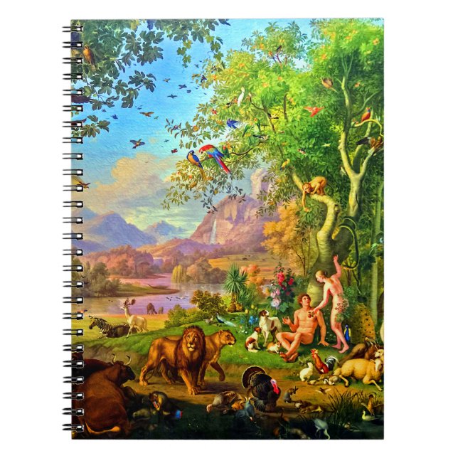 Johann Wenzel Peter Adam and Eve in Garden of Eden Notebook (Front)