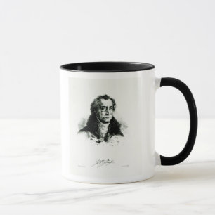 Johann Wolfgang Goethe engraved by Delacroix Mug