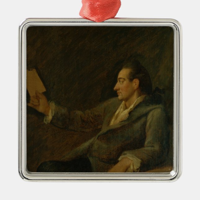 Johann Wolfgang von Goethe, 1775 Metal Tree Decoration (Front)