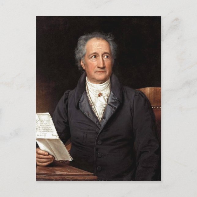 Johann Wolfgang von Goethe im 70. Lebensjahr, gema Postcard (Front)