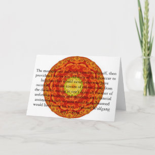 Johann Wolfgang von Goethe QUOTATION Card