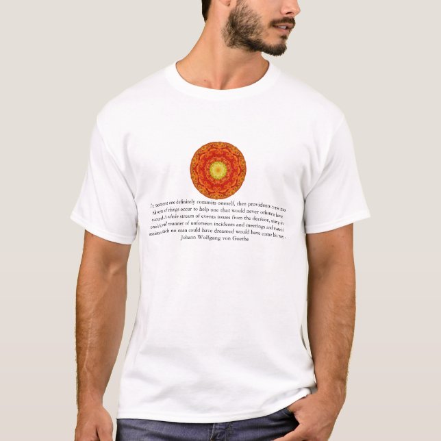 Johann Wolfgang von Goethe QUOTATION T-Shirt (Front)