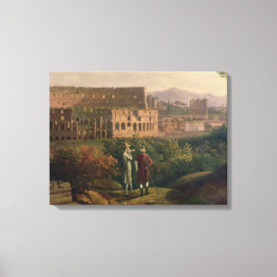 Johann Wolfgang von Goethe visiting the Canvas Print