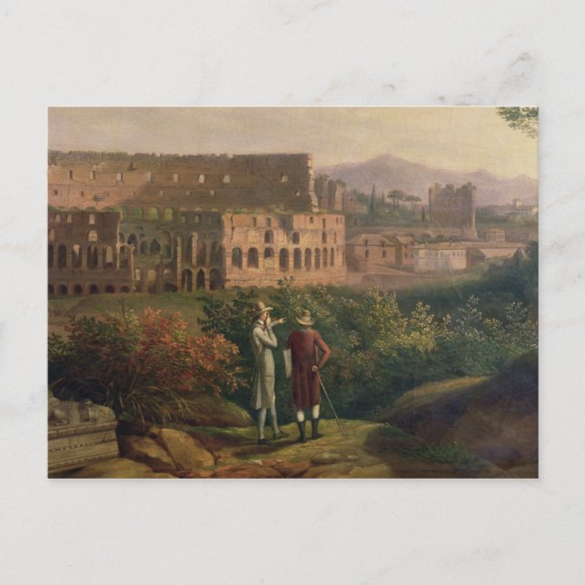 Johann Wolfgang von Goethe  visiting the Postcard (Front)