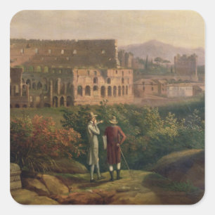 Johann Wolfgang von Goethe visiting the Square Sticker