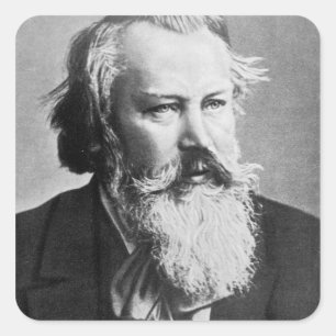 Johannes Brahms, 1879 Square Sticker