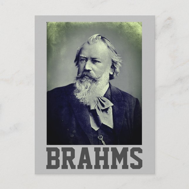 Johannes Brahms (1889) Postcard (Front)