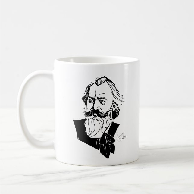 Johannes Brahms Coffee Mug (Left)