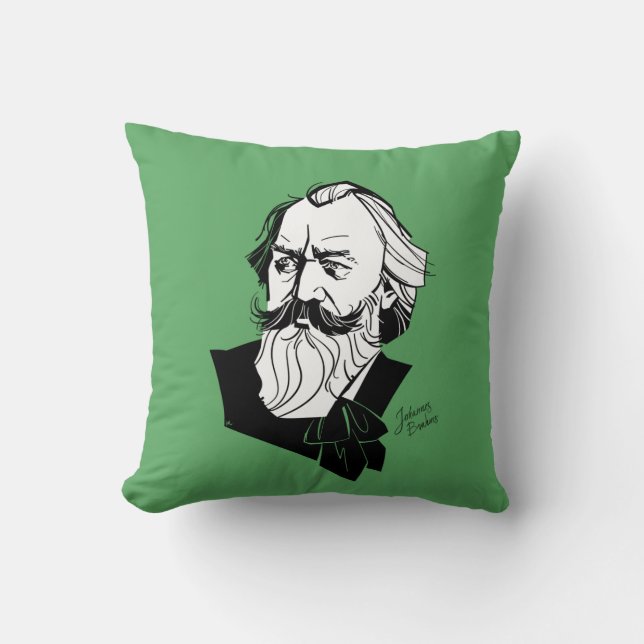 Johannes Brahms Cushion (Front)
