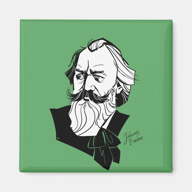 Johannes Brahms Magnet (Front)