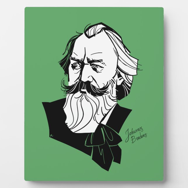Johannes Brahms Plaque (Front)
