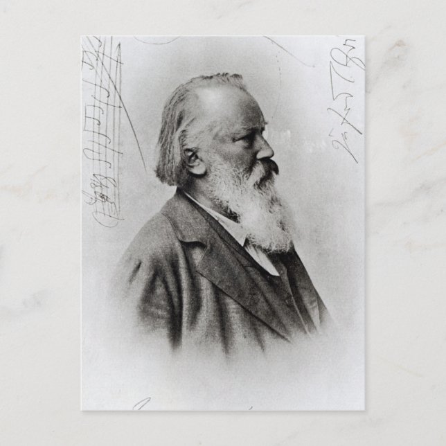 Johannes Brahms Postcard (Front)