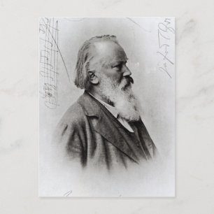 Johannes Brahms Postcard