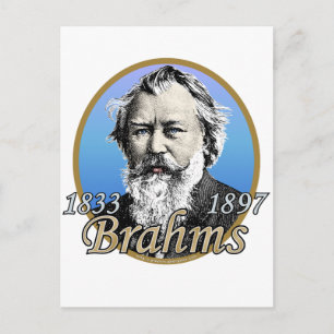 Johannes Brahms Postcard
