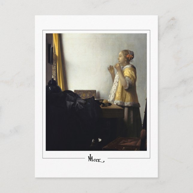 Johannes Vermeer #15 - Fine Art Postcard (Front)