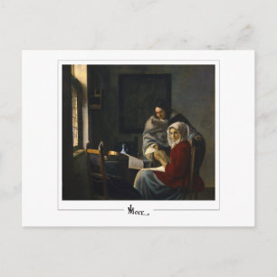 Johannes Vermeer #35 - Fine Art Postcard