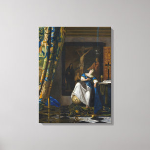 Johannes Vermeer - Allegory of Faith Canvas Print