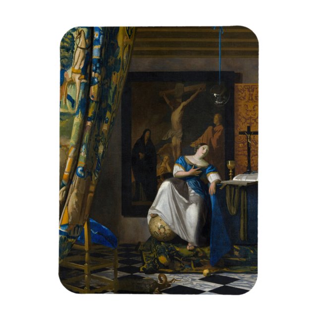 Johannes Vermeer - Allegory of Faith Magnet (Vertical)