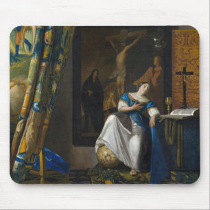 Johannes Vermeer - Allegory of Faith Mouse Mat