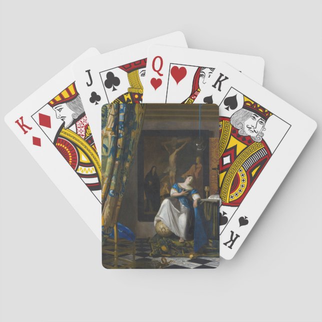 Johannes Vermeer - Allegory of Faith Playing Cards (Back)