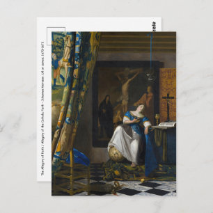 Johannes Vermeer - Allegory of Faith Postcard