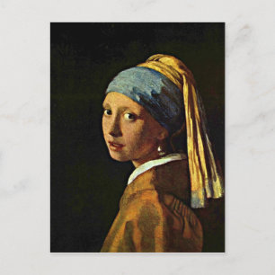 Johannes Vermeer art - Girl with a Pearl Earring Postcard