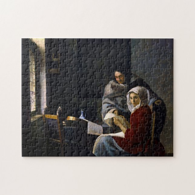 Johannes Vermeer - Girl Interrupted at Her Music Jigsaw Puzzle (Horizontal)