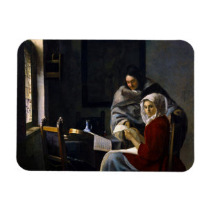 Johannes Vermeer - Girl Interrupted at Her Music Magnet