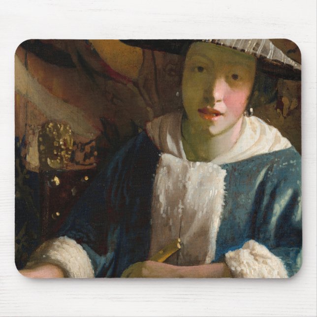 Johannes Vermeer - Girl with a Flute Mouse Mat (Front)