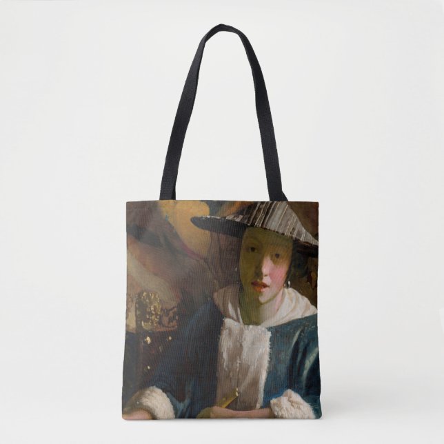 Johannes Vermeer - Girl with a Flute Tote Bag (Front)