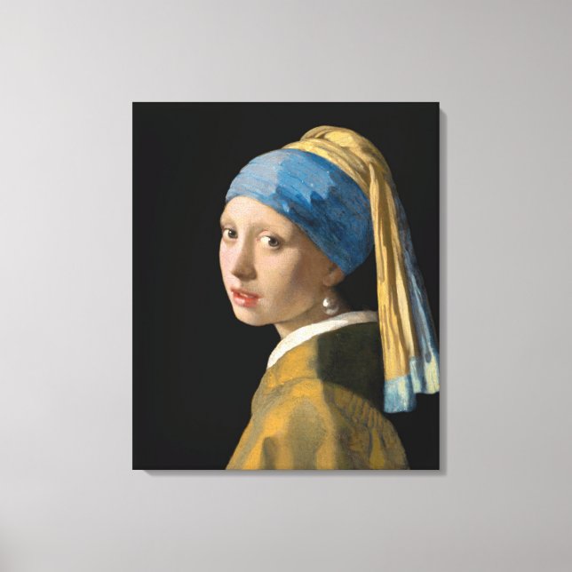 Johannes Vermeer - Girl with a Pearl Earring Canvas Print (Front)