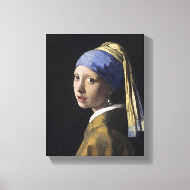 Johannes Vermeer - Girl with a Pearl Earring Canvas Print (Front)