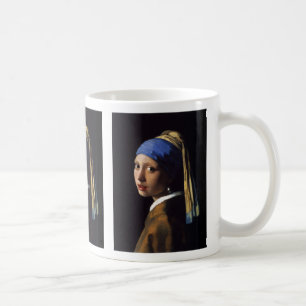 Johannes Vermeer , “ Girl with a Pearl Earring ” Coffee Mug