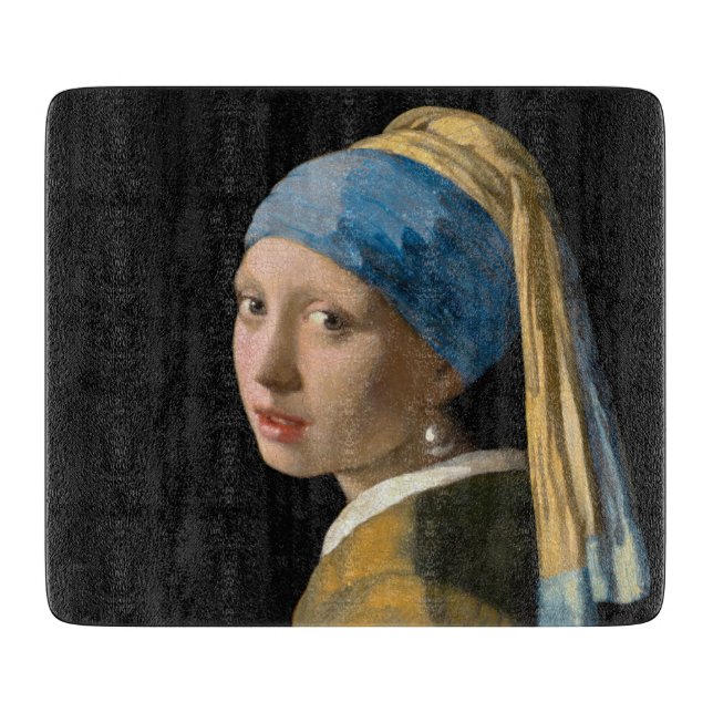 Johannes Vermeer - Girl with a Pearl Earring Cutting Board (Front)