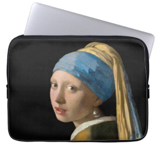 Johannes Vermeer - Girl with a Pearl Earring Laptop Sleeve