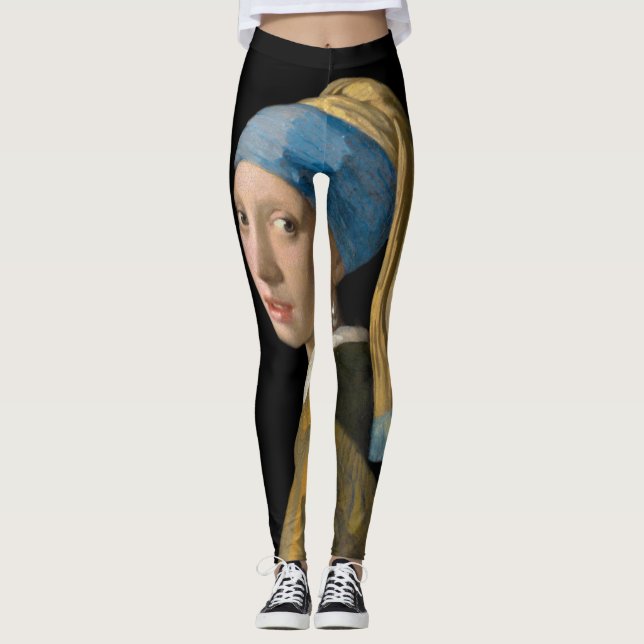 Johannes Vermeer - Girl with a Pearl Earring Leggings (Front)