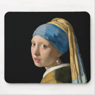 Johannes Vermeer - Girl with a Pearl Earring Mouse Mat