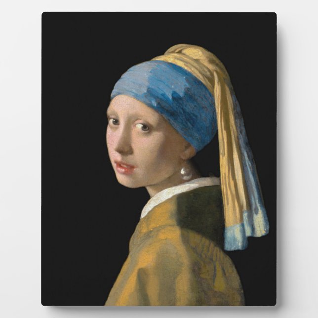 Johannes Vermeer - Girl with a Pearl Earring Plaque (Front)