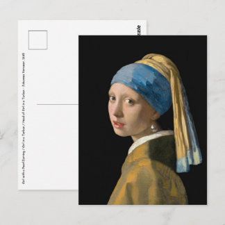 Johannes Vermeer - Girl with a Pearl Earring Postcard
