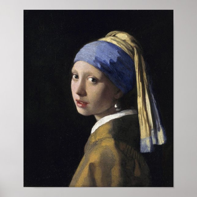 Johannes Vermeer - Girl with a Pearl Earring Poster (Front)