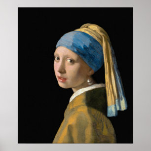 Johannes Vermeer - Girl with a Pearl Earring Poster