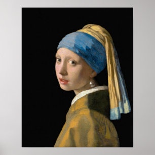 Johannes Vermeer - Girl with a Pearl Earring Poster