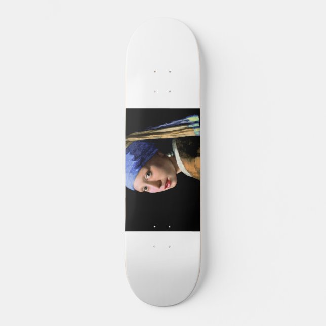 Johannes Vermeer Girl with a Pearl Earring Skateboard (Front)