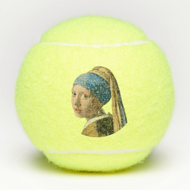Johannes Vermeer - Girl with a Pearl Earring Tennis Balls (Front)