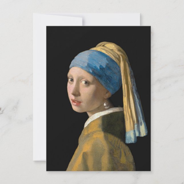 Johannes Vermeer - Girl with a Pearl Earring Thank You Card (Front)