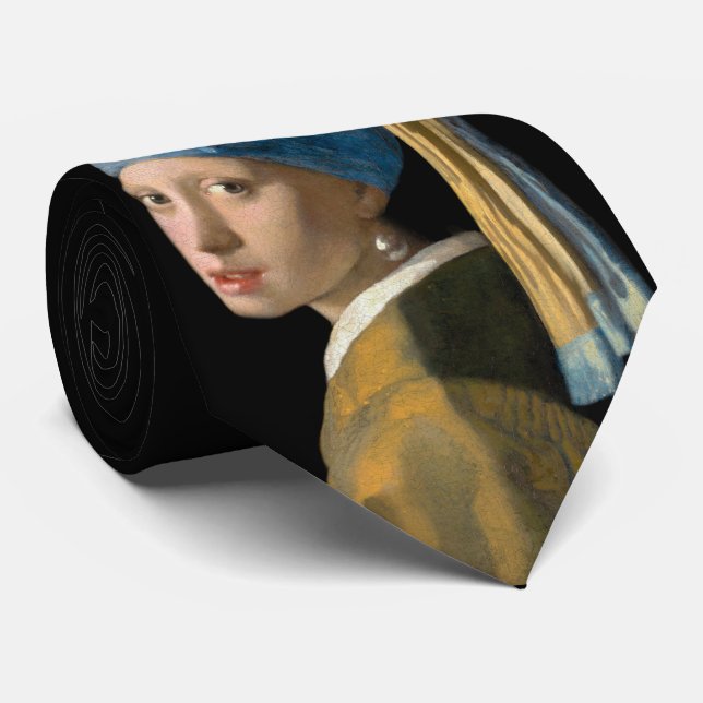 Johannes Vermeer - Girl with a Pearl Earring Tie (Rolled)