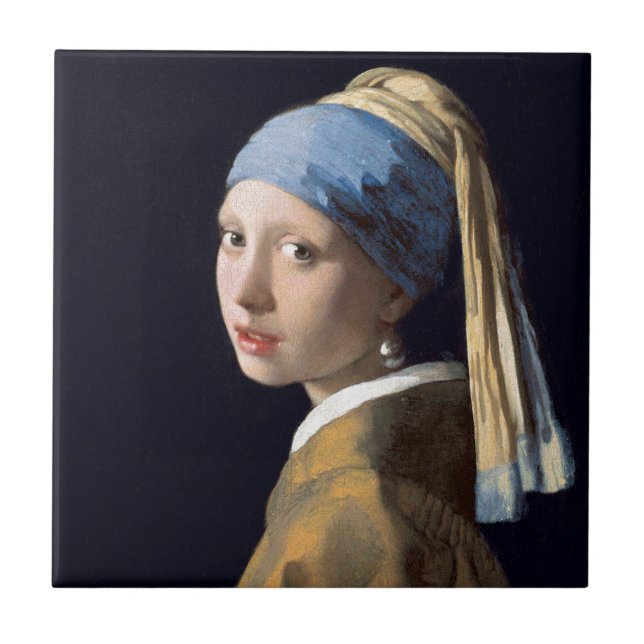 Johannes Vermeer - Girl with a Pearl Earring Tile (Front)