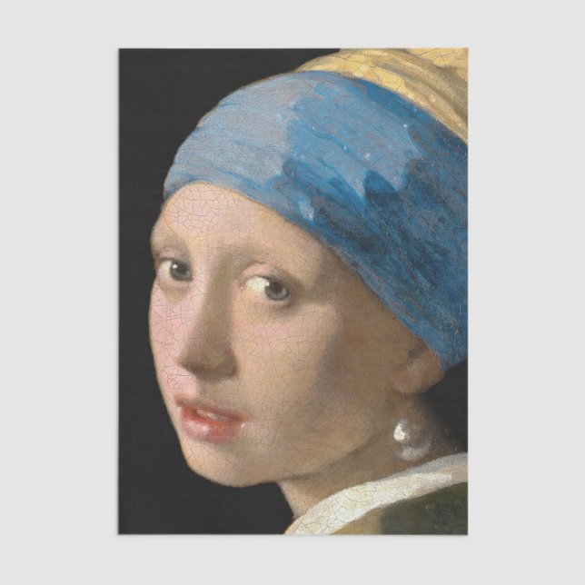 Johannes Vermeer - Girl with a Pearl Earring Tissue Paper (Creator Uploaded)