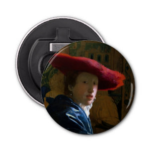 Johannes Vermeer - Girl with a Red Hat Bottle Opener