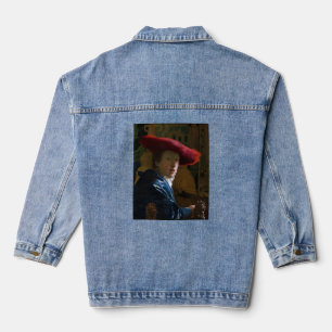 Johannes Vermeer - Girl with a Red Hat Denim Jacket